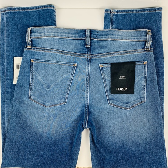 🔥HUDSON🔥Nico Mid Rise Cigarette Ankle Denim Blue Jeans Size 28 NWT - Picture 5 of 7